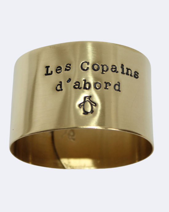 LES COPAINS D'ABORD - Rond de serviette en laiton