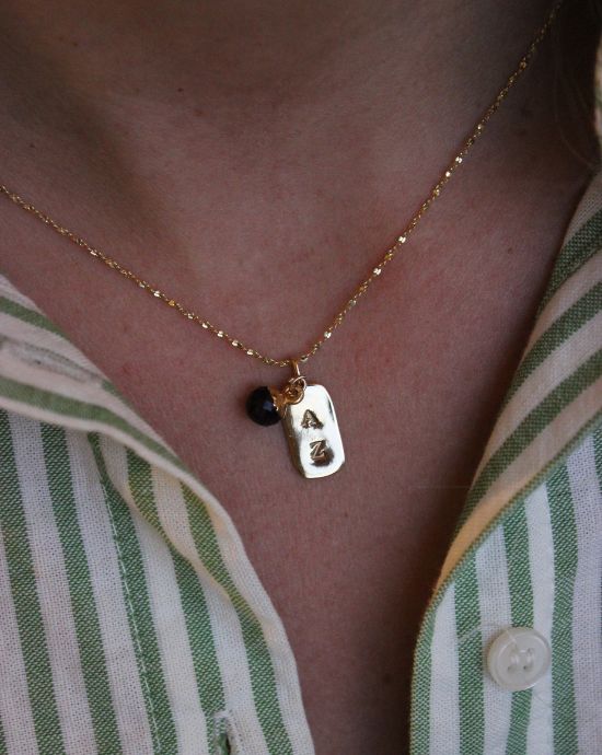 Médaillon Auréa plaqué or 18K à personnaliser